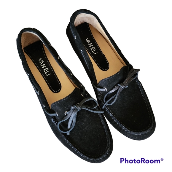 Vaneli Shoes - NWOT Vaneli Black Suede Driving Moccasins